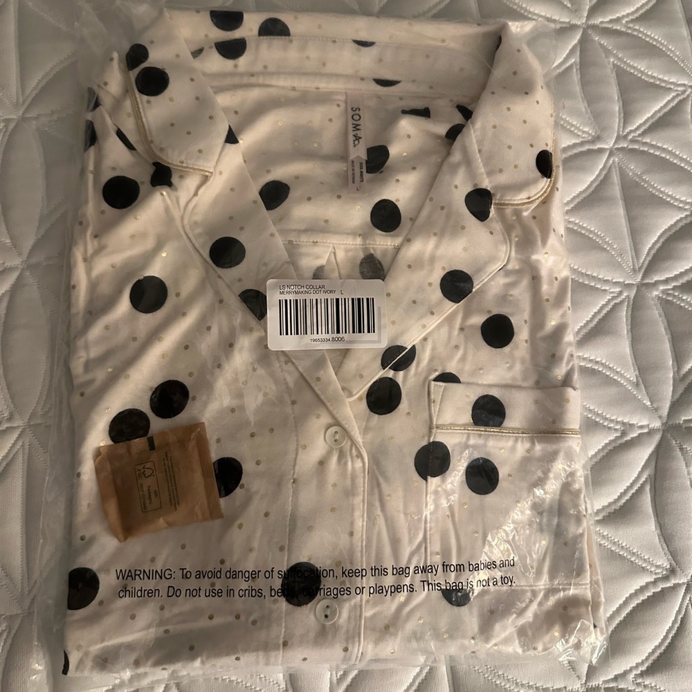 SOMA Long Sleeved Pajama Top